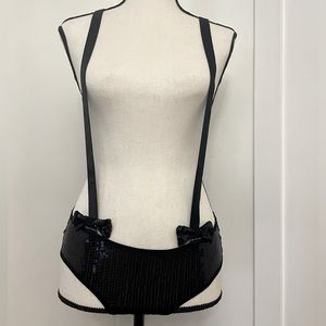 Victorias Secret Sequin bottoms with suspenders